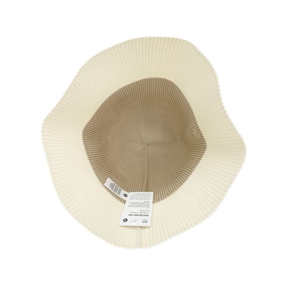 LULULEMON Knit Bucket Hat in Sand Trap/Light Ivory XS/S